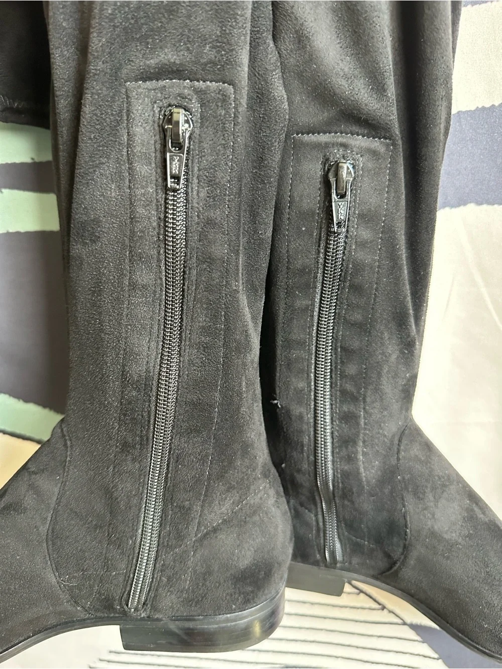Gianni Bini Black Over-the-Knee Suede Boots size 7- like new
